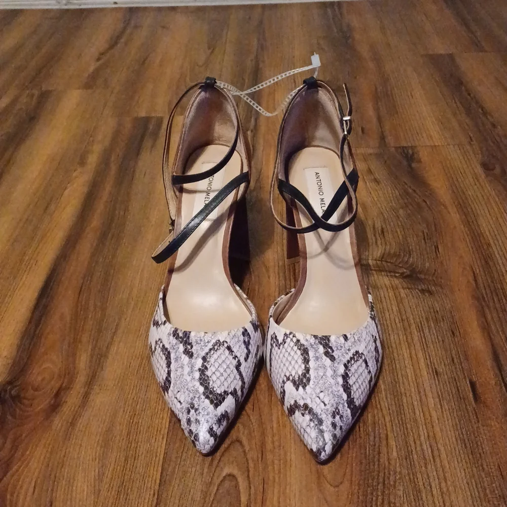 Antonio Melani snake print heels size 9 - Picture 2 of 3